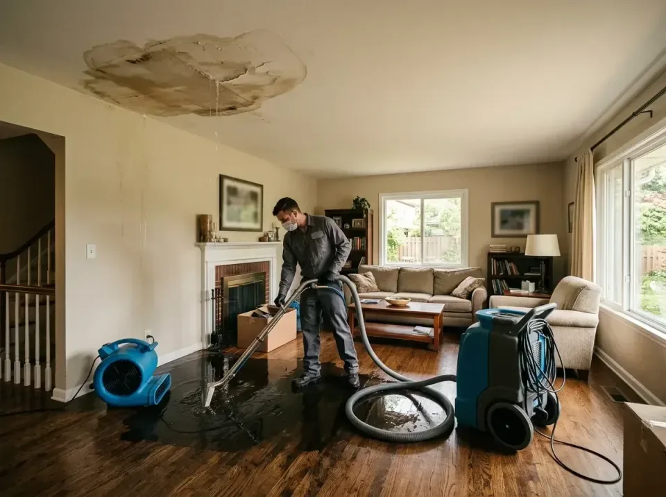attic-pipe-burst-ceiling-drip-008 — frequently asked questions, Water Damage Restoration & Carpet Care in South Hooksett, NH